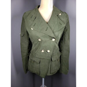 Anthropologie Daughters Of The Liberation Women's Size 2 Green Military Jacket